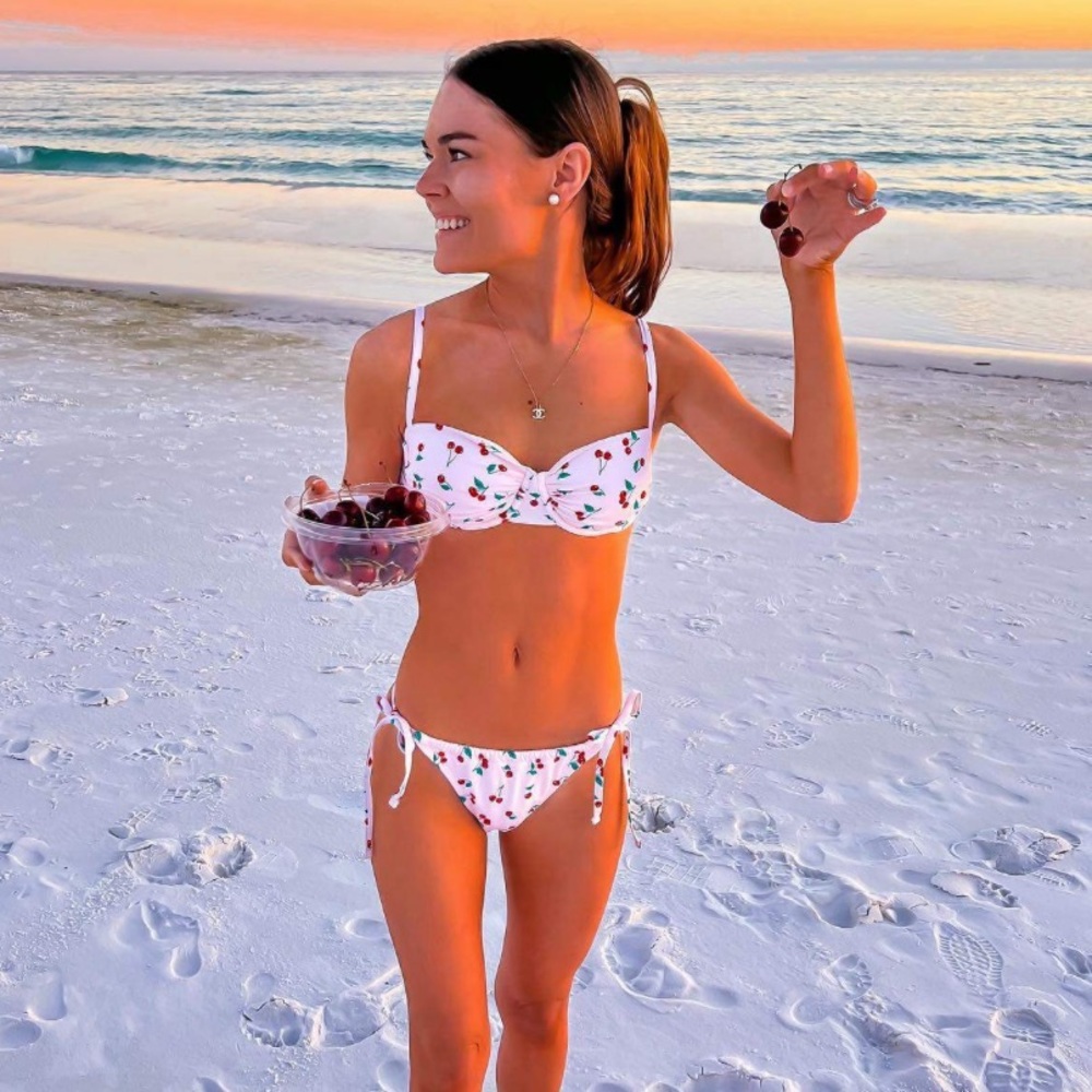 Wild fable cherry print bikini bottom